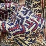 Ethnic Afghan kilim in handmade wool 200x118 cm