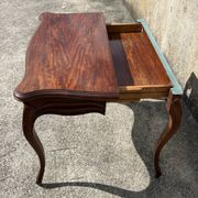 Table de jeu en bois d'acajou Napoléon III, 18ème siècle