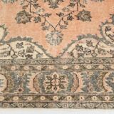 6x9 Salmon & Brown Madallion Pattern Persian Area Rug, 182x284Cm