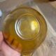 Vintage set of 4 amber brown Duralex bowls and véréco.