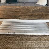 Wooden tray coffee table