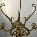 Bronze and onyx coat rack