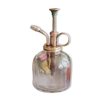 Brass and transparent glass sprayer