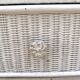 80s rattan chest of drawers