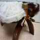 Bedouin Camel Saddle & Hide Stool Ottoman 1970s