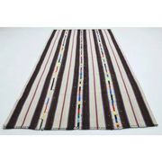1970s Vintage Turkish Oushak Handmade Wool Cotton Beige Runner Rug 178x326