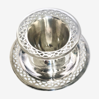Saint-Médard Goldsmiths - French silver metal hull eggcup
