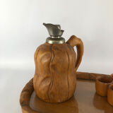 Aldo Tura carafe, tray and glasses set for Macabo  50