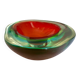 Ashtray glass "Sommerso" Flavio Poli Murano Vintage 1