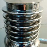 Chrome and opaline table lamp from the 70s
