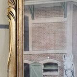 Golden wood photo frame