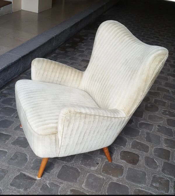 Fauteuil organic egg wing chair années 50-60