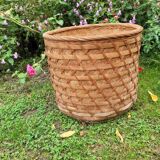 large vintage wicker basket from the 70s.