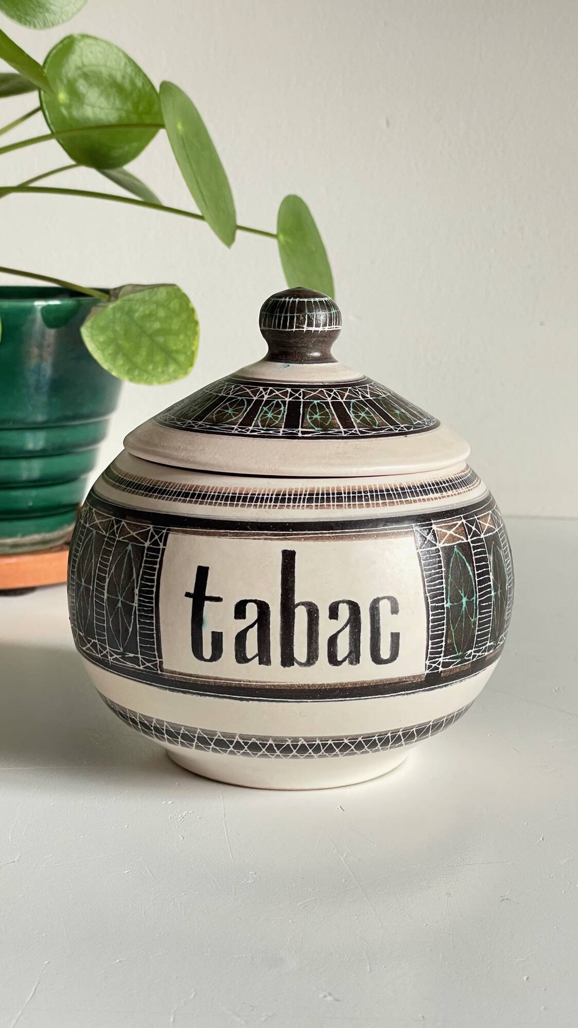 Ceramic Tobacco Pot Marcel GUILLOT