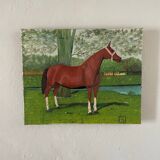 Tableau ancien représentant un cheval