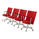 Erik Jørgensen “Partner” chairs by J. Foersom & P. Hiort-Lorenzen, set of 4, Denmark, 1970s