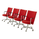 Erik Jørgensen “Partner” chairs by J. Foersom & P. Hiort-Lorenzen, set of 4, Denmark, 1970s
