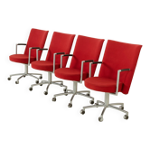 Chaises "Partner" d'Erik Jørgensen par J. Foersom & P. Hiort-Lorenzen, ensemble de 4, Danemark, années 1970.
