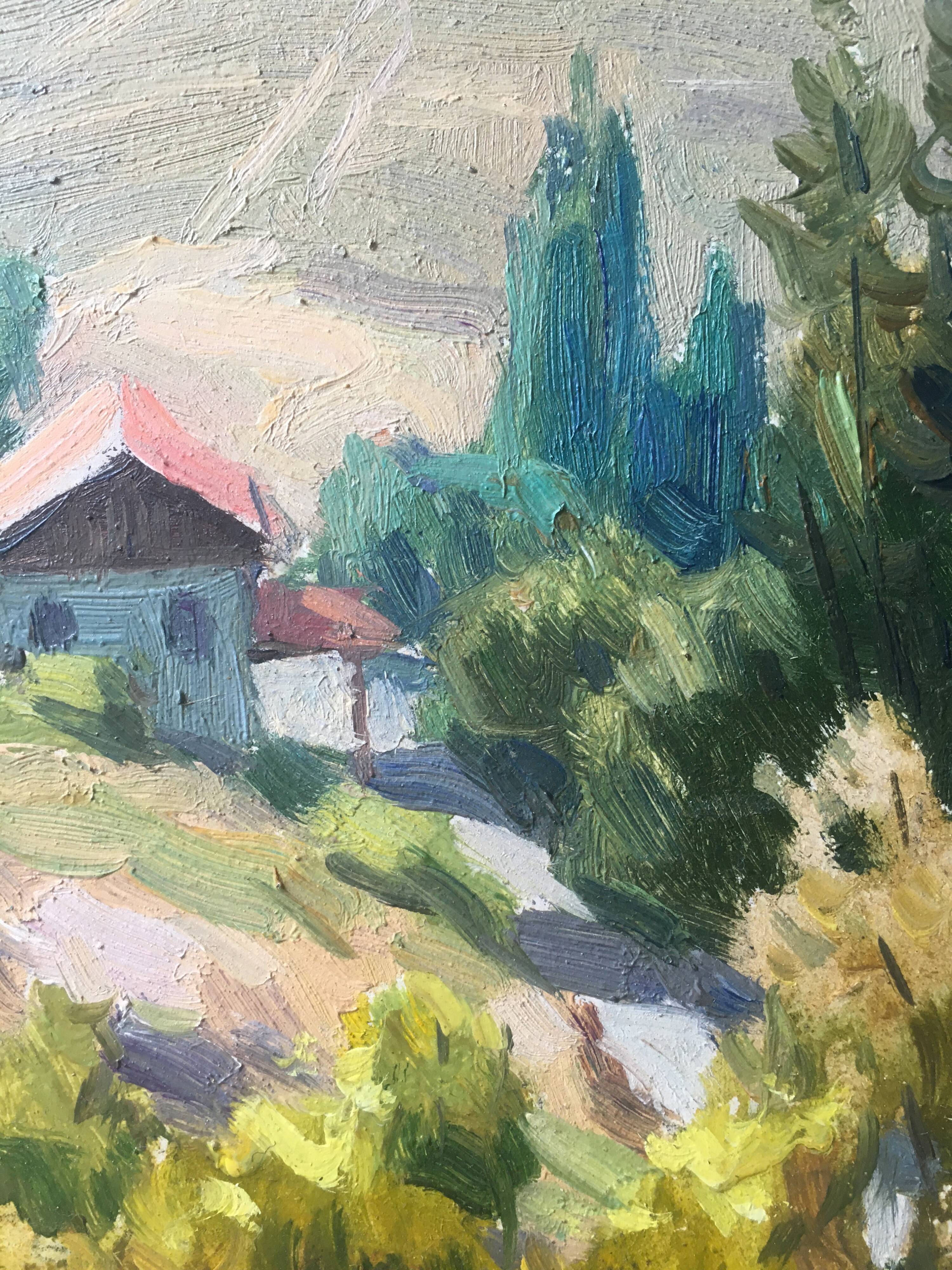 Painting - A. Chadoura Marine Balaklava Crimea Ukraine The Cembalo Fortress