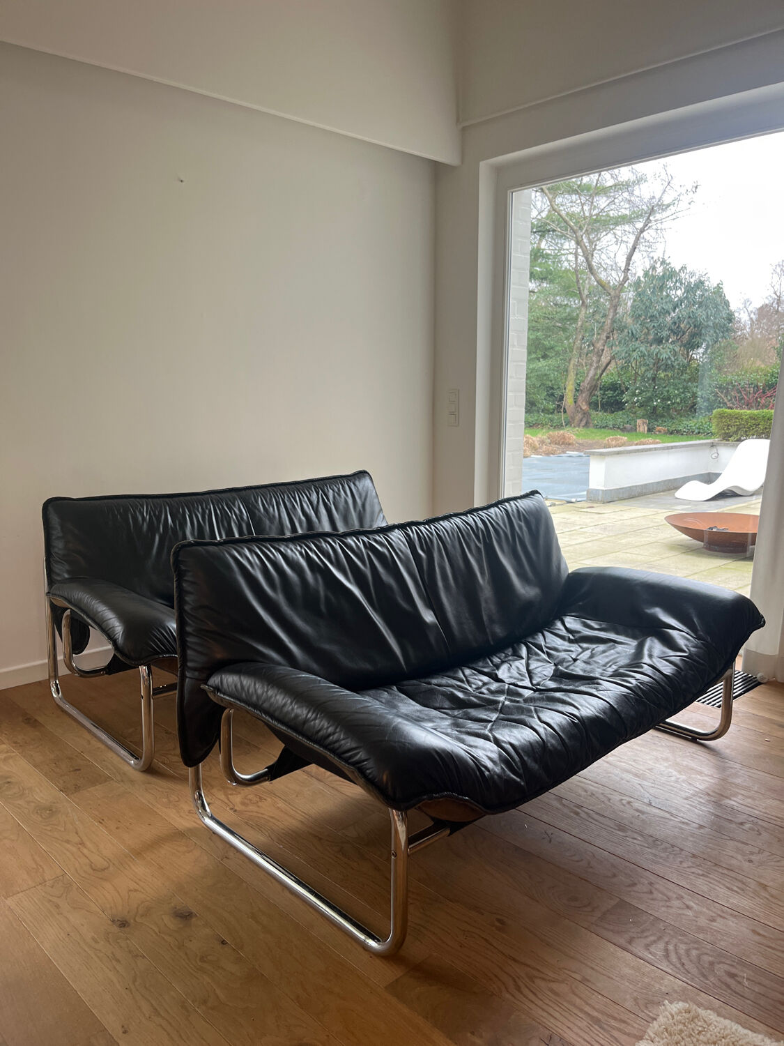 set of two Borkum 2-seater sofas by Johan Bertil Hästström for IKEA