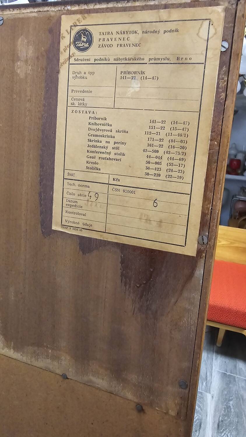 Tatra sideboard, 1960's