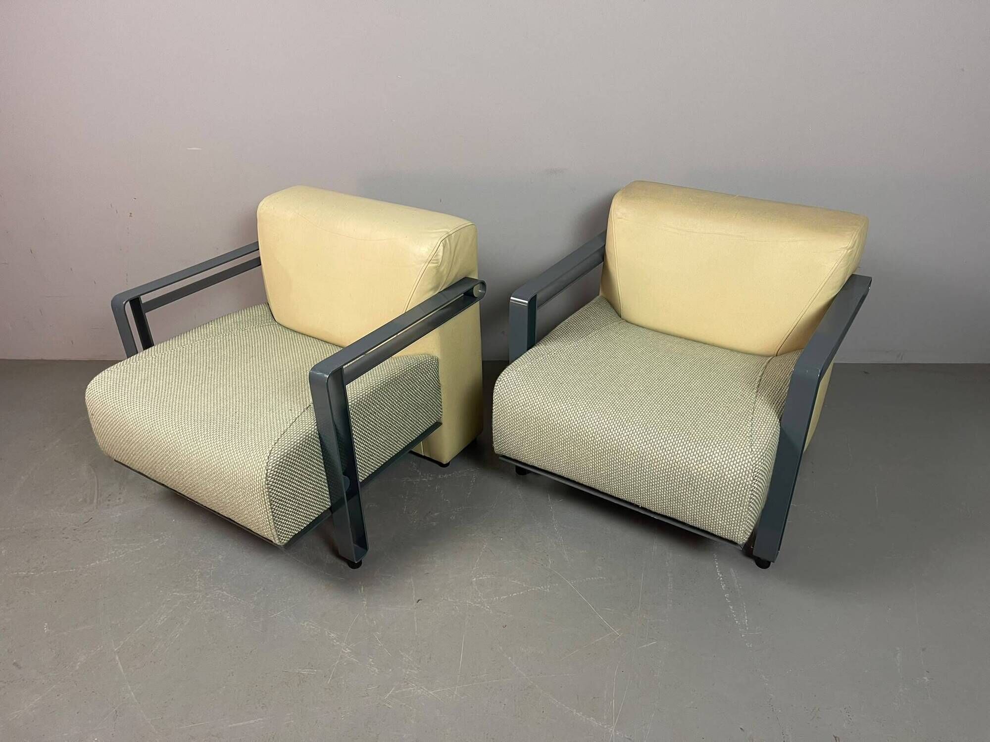 Pair of Artifort Model 952 “Transformation” Lounge Chairs by Hans de Wit.