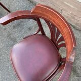 Fauteuil de bureau bois courbé