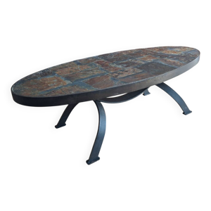 Table basse vintage pierre