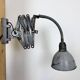 Grey Industrial Scissor Wall Lamp from Elektroinstala, 1960s