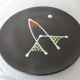 André Baud, Vallauris, large ceramic dish, glazed earthenware, 1950-1960