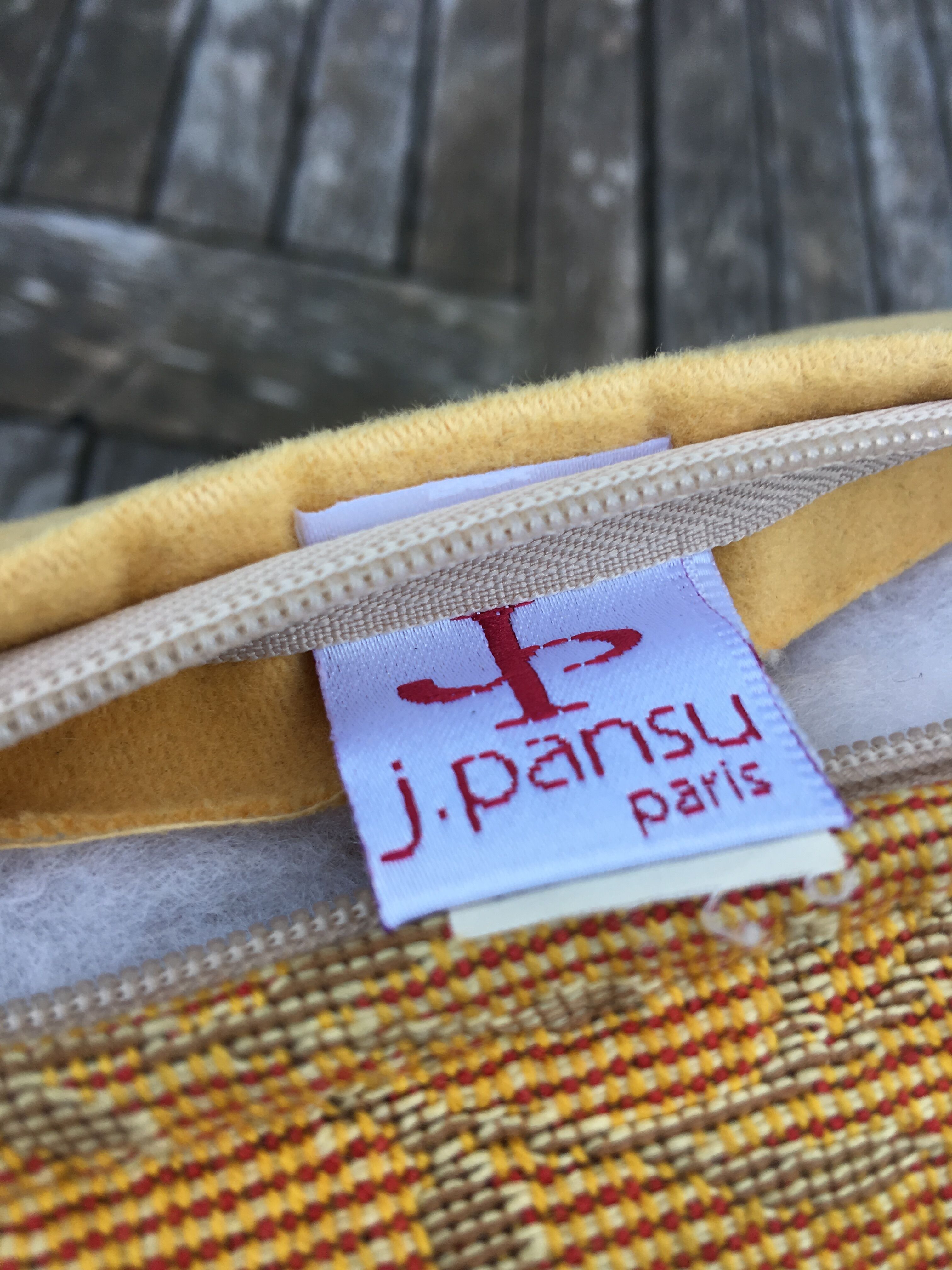 Jules Pansu vintage tapestry cushion