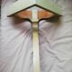 Golden wooden corner column and marble