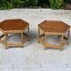 2 vintage bamboo coffee tables