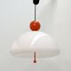 Suspension Saliscendi Orange by Elio Martinelli for Martinelli Luce, 1970