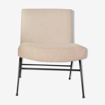 Vintage beige fireside chair