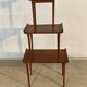 Set of three nesting low tables in a Japanese style, made of mahogany.