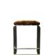 Tabouret de bar en plexiglas, chrome et velours léopard, 1970