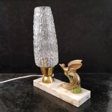 Bird art deco lamp