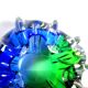 Cobalt blue Murano ashtray 1970