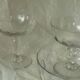 Antique faceted glass champagne coupes