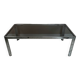 Table basse chromée et verre fumé années 70