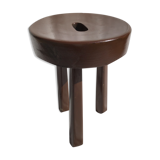 Painted wooden tripod stool