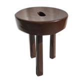 Painted wooden tripod stool