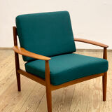 Mid Century Modern Teak armchair or easy chair by Grete Jalk for France & Son, Danish Design, 1950er
