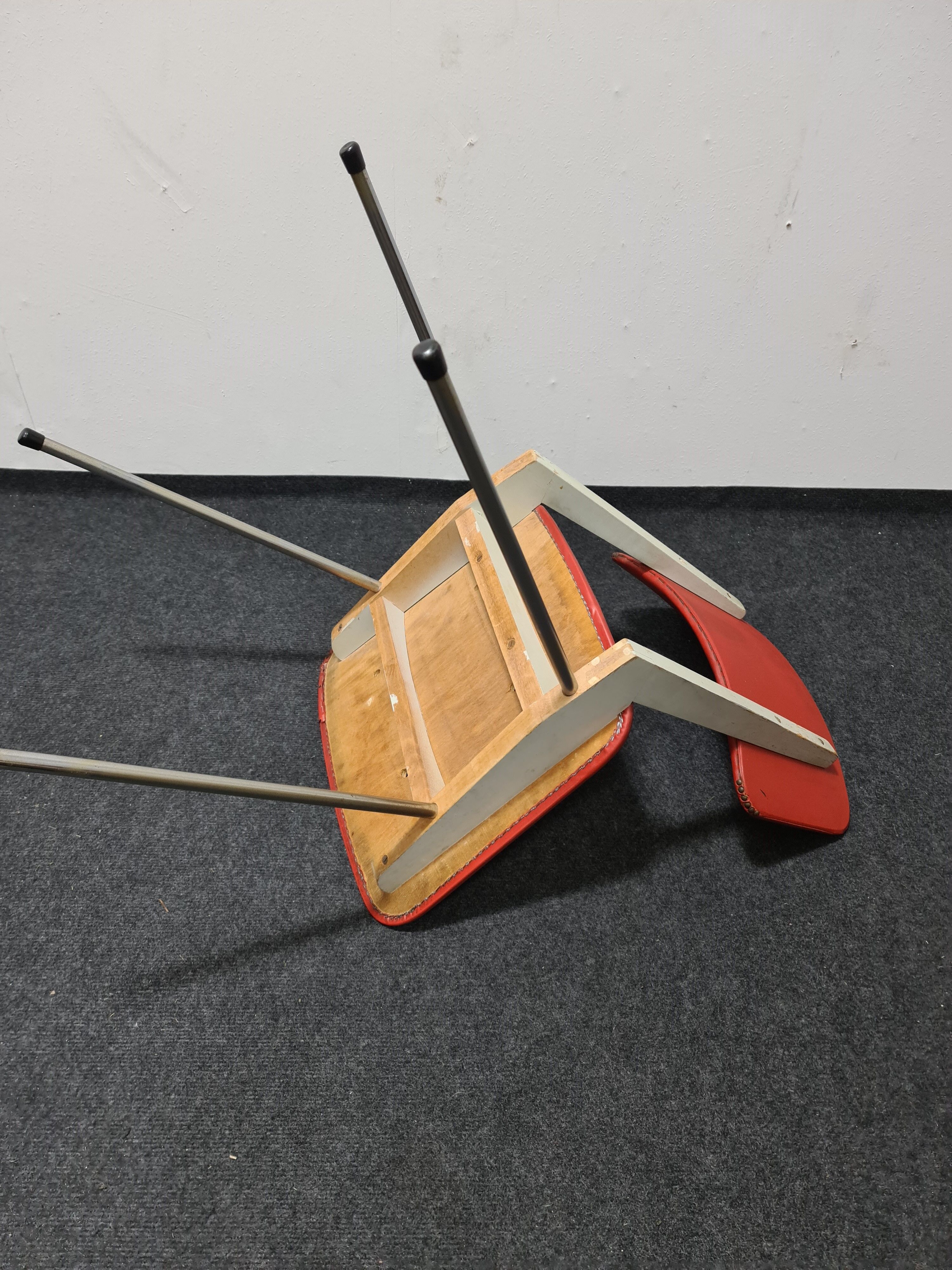 Four vintage kitchen chairs 50