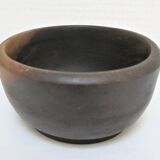 Three bowls solid wood turned patinated vintage