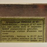 23kt Gold Plated Midcentury Coffee Table By Belgo Chrome. Vintage / Modern