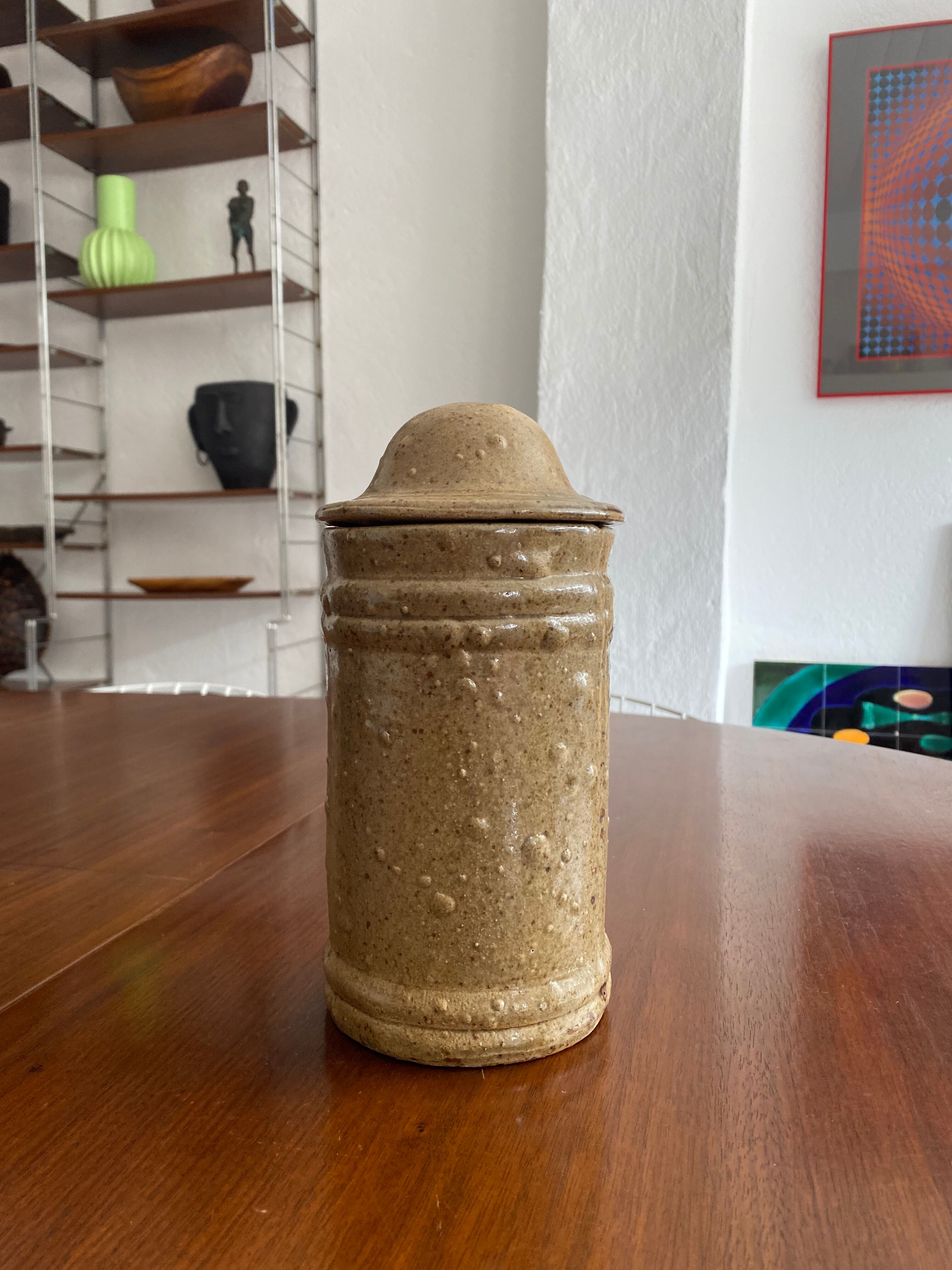 Vintage pyrity stoneware box