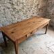 Old oak farmhouse table, dining table, Auvergne, circa 1750–1800