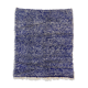 Moroccan Berber carpet Beni Ouarain ecru speckled blue majorelle 145x118cm
